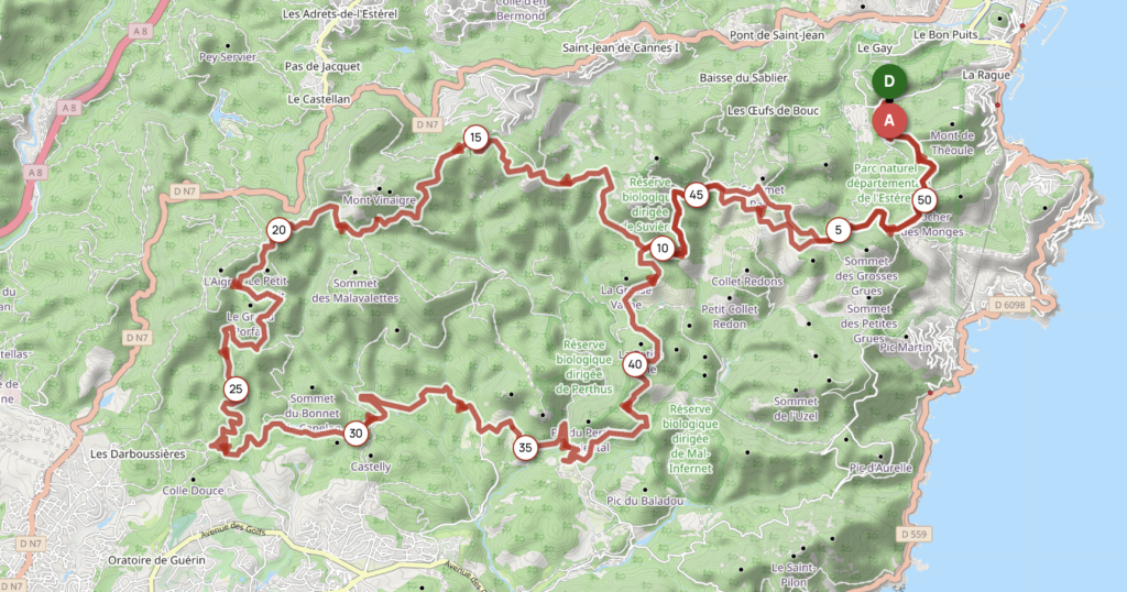 Carte du parcours