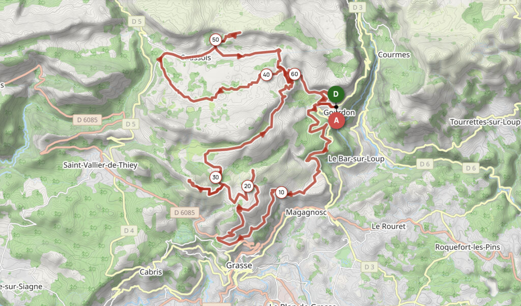 Carte du parcours