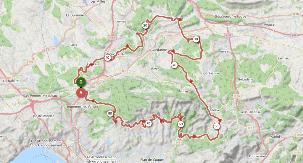 Carte du parcours