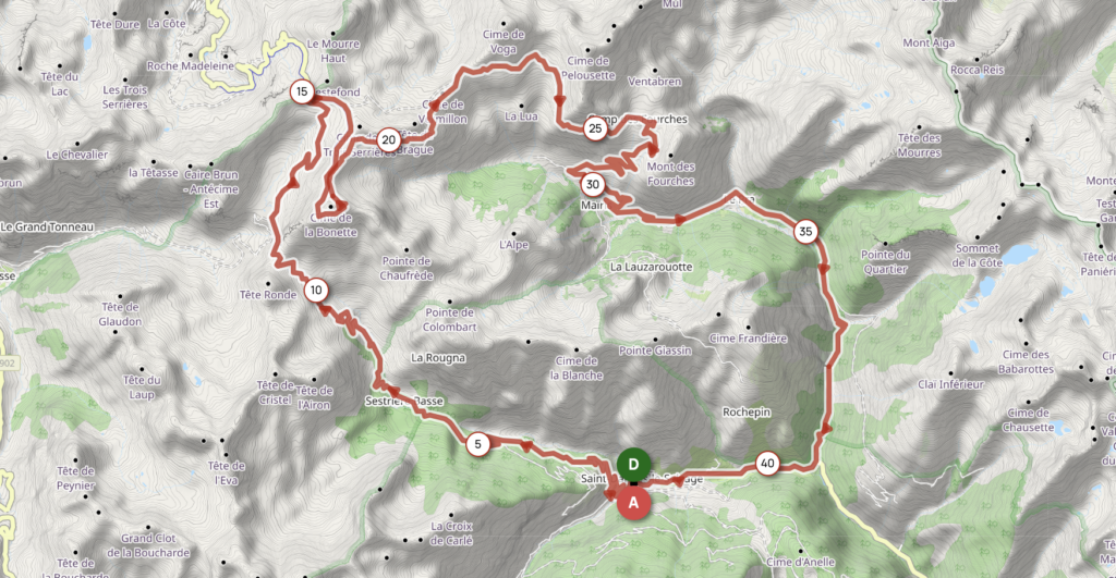 Carte du parcours