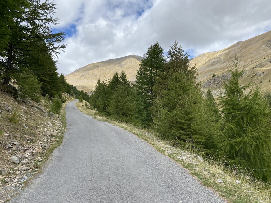 Montée du col de la Moutière