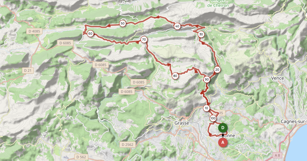 Carte du parcours