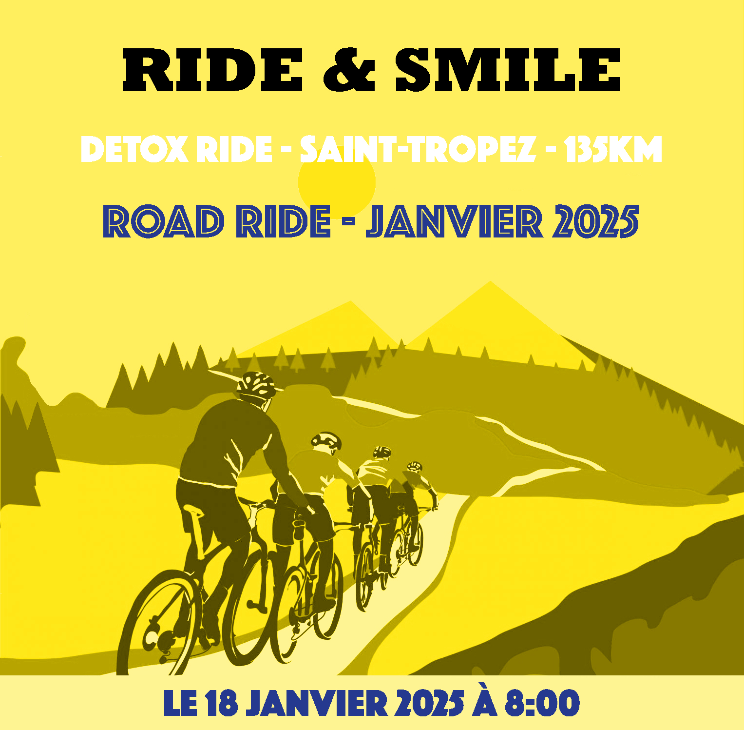 18 janvier 2025 – Détox Ride – Saint-Tropez Edition – 135km