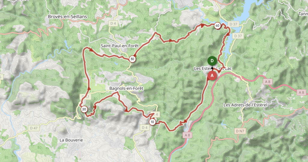 Carte du parcours