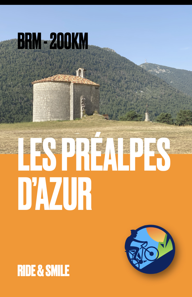 BRM 200km - Les Préalpes d'Azur - Roadbook