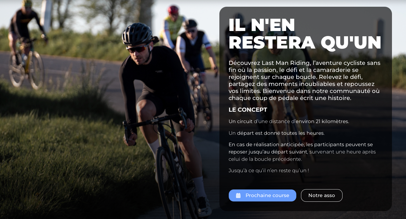 Last Man Riding : l’ultime défi cycliste à élimination progressive