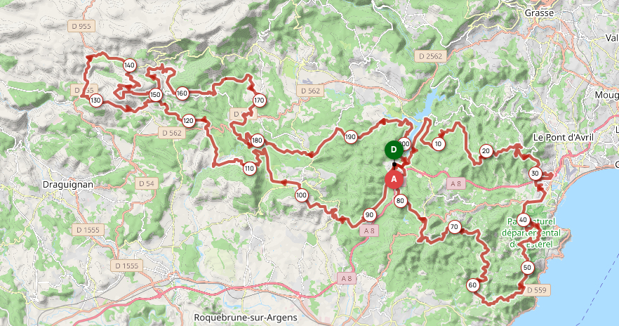 Carte du parcours