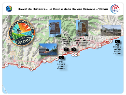 BD 100km - La Boucle de la Riviera Italienne - Map