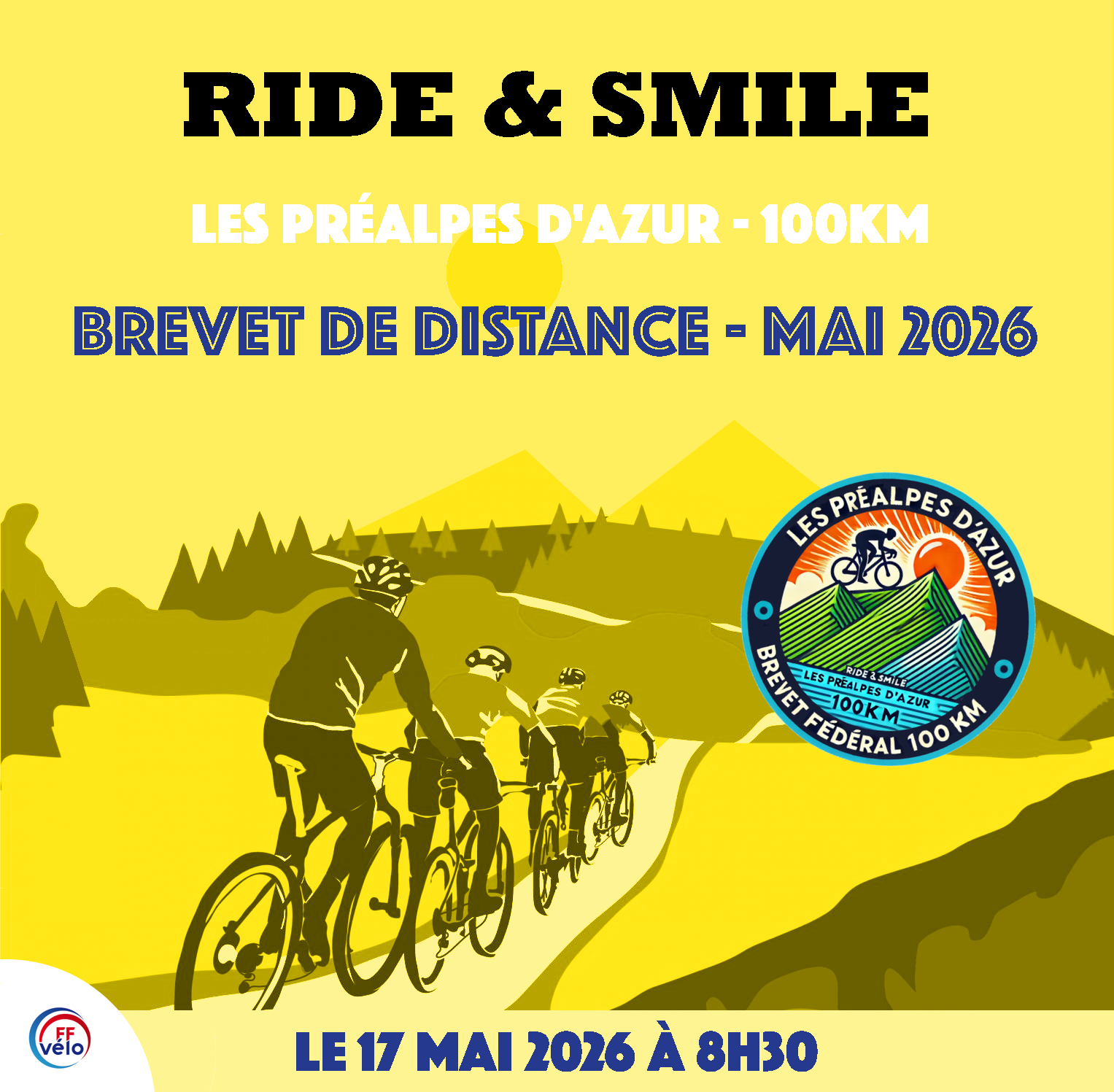 17 mai 2026 – BD – Les Préalpes d’Azur – 100km