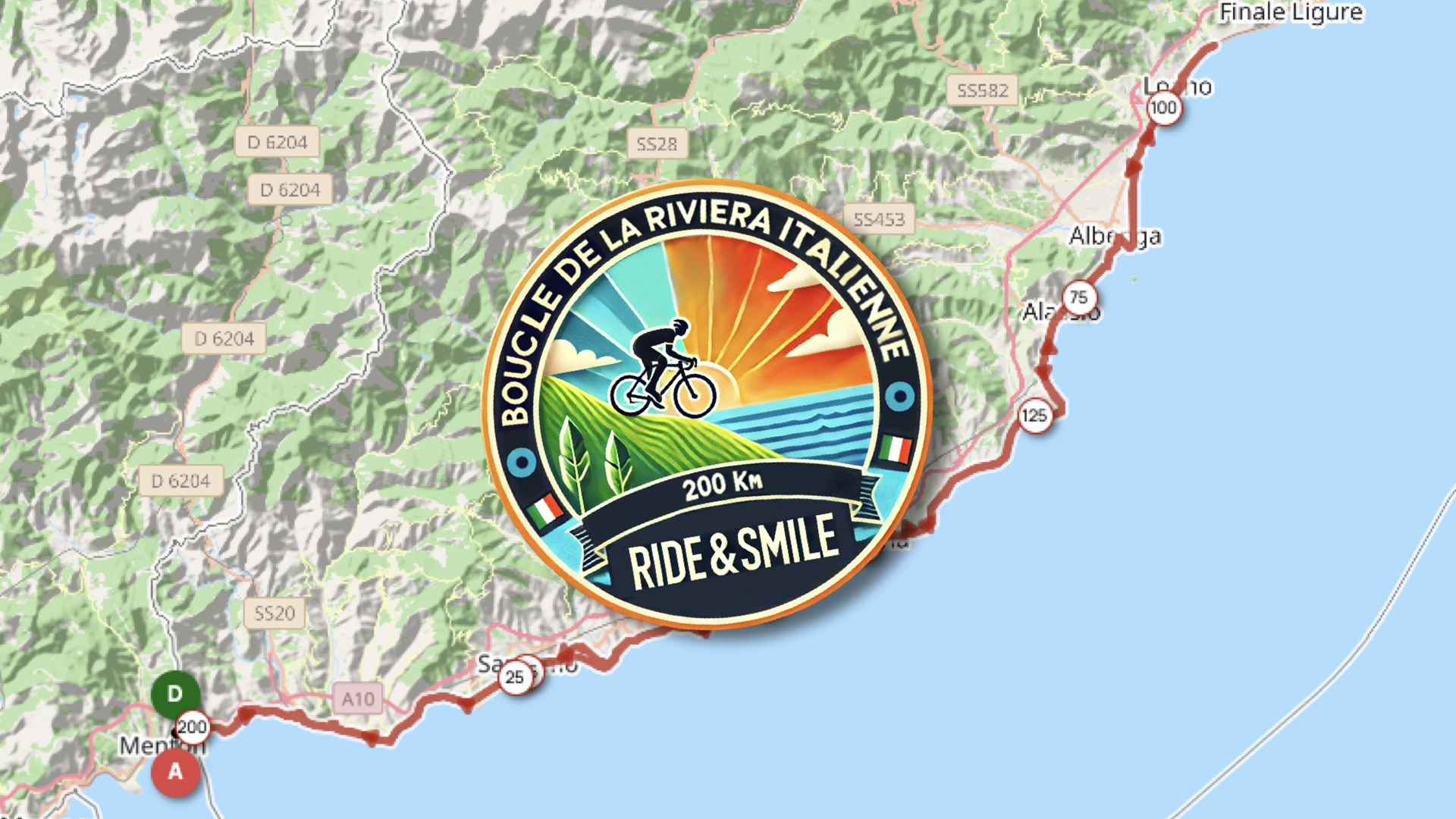 Demande de validation du BRM 200km – La Boucle de la Riviera Italienne – 2026