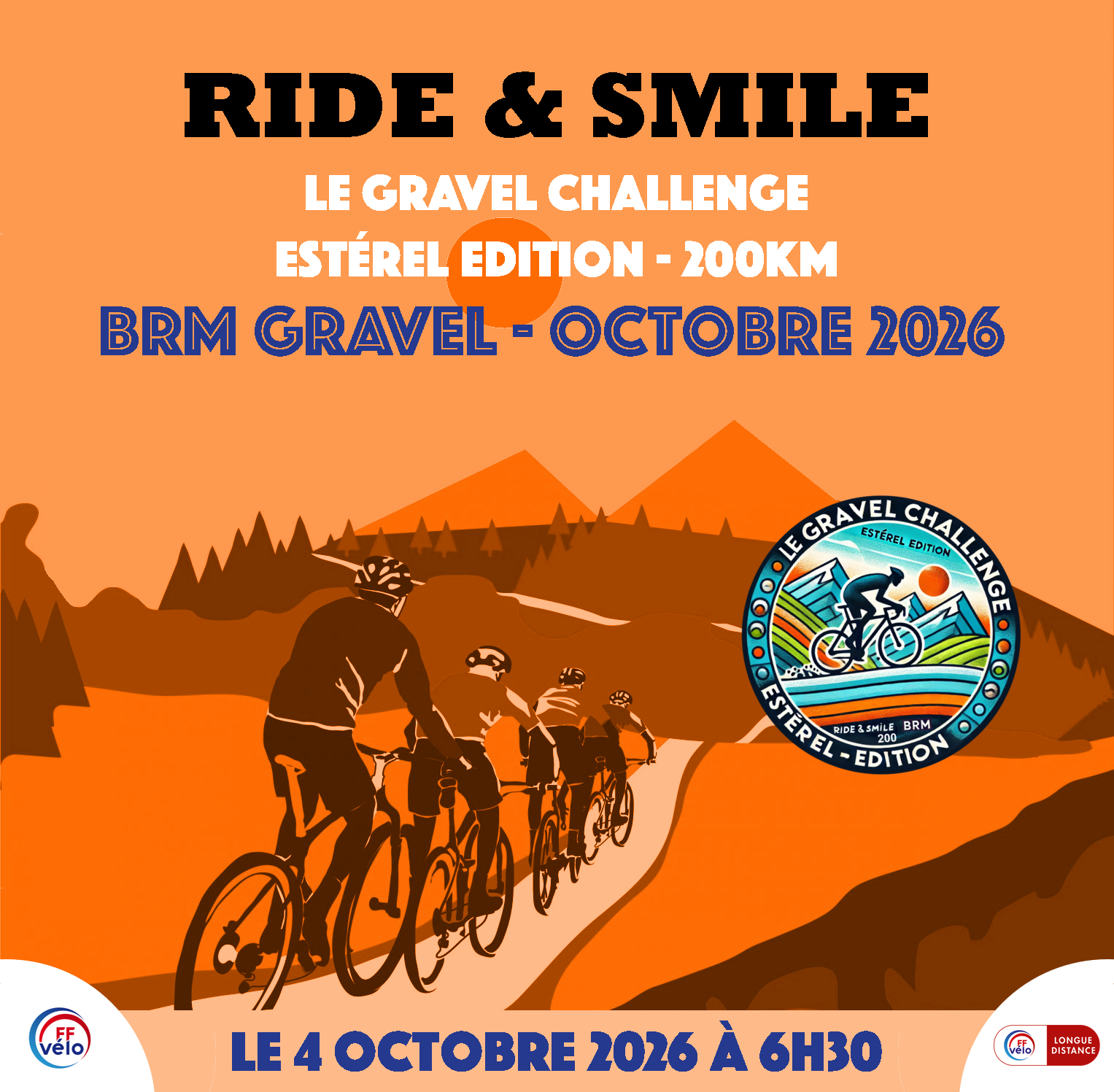 4 octobre 2026 – BRM – Gravel Challenge – Estérel Edition – 200km