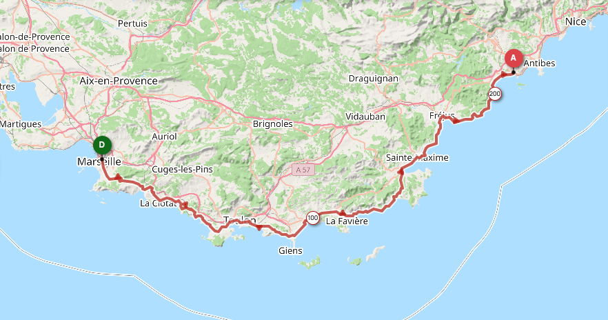 Carte du parcours