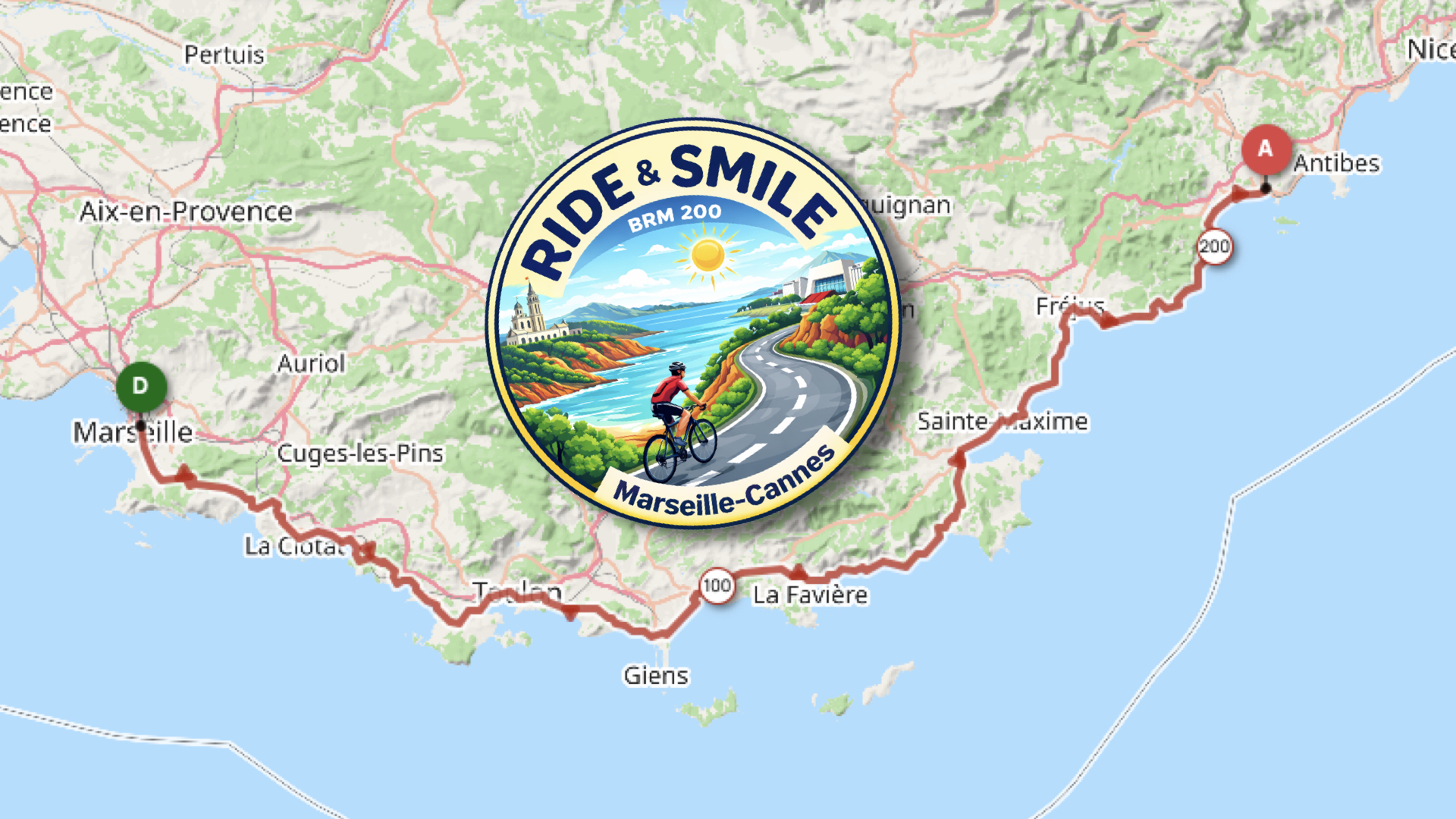 Demande de validation du BRM 200km – Marseille-Cannes – 2026