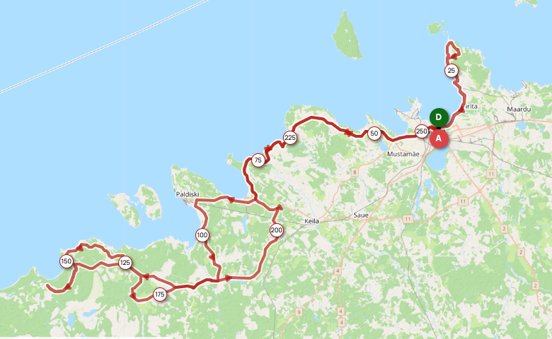 Carte du parcours